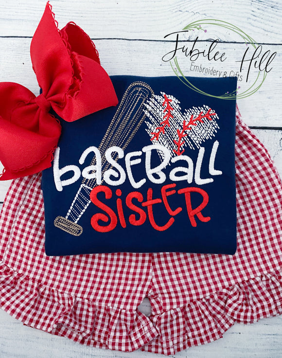 Baseball Sister Sketchy Tee